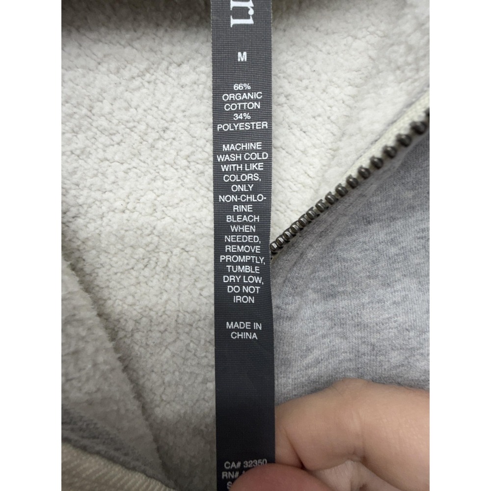Vuori Fleece Hoodie Womens Medium Gray Sherpa Lined 1/4 Zip Pullover Sweatshirt - Picture 6 of 10